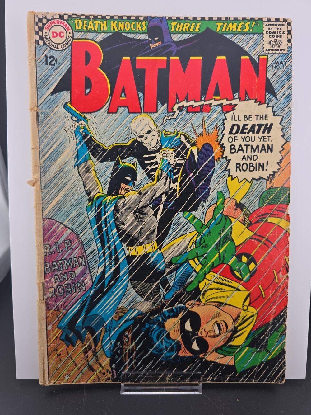 Batman #180 Death Knocks Three Times! Kane/Anderson Cover! DC Comics